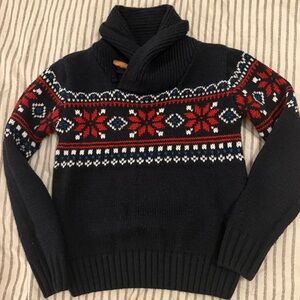 Cozy The Slope Kids' Navy and Red Patterned Sweater , small (4)